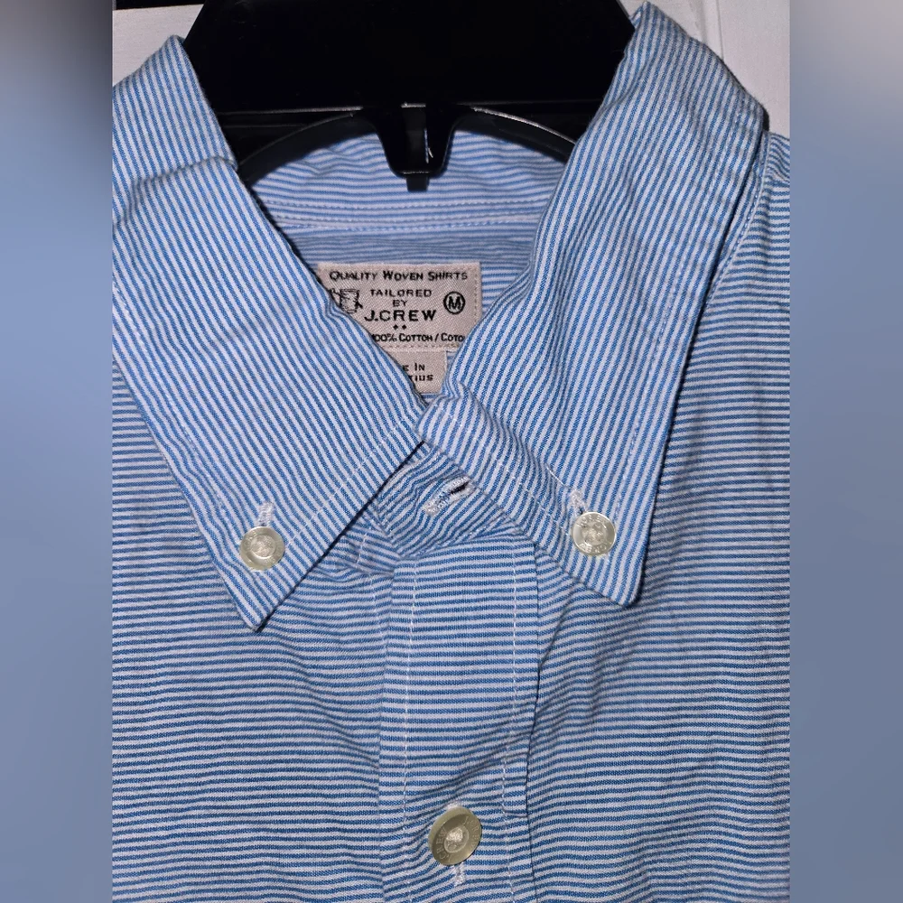 J. Crew Men's M Striped Woven Shirt